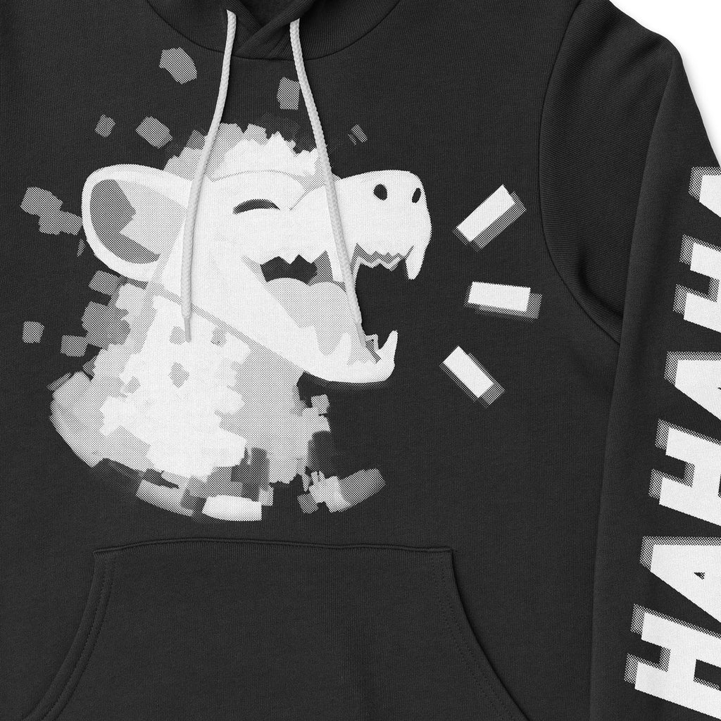 HAHA Pullover Hoodie - Black – HyenaAgenda