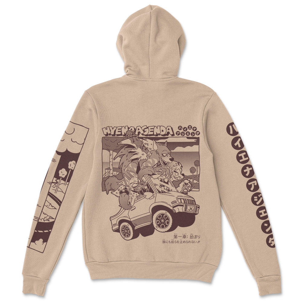 Road Trip Zip Hoodie - Parchment – HyenaAgenda