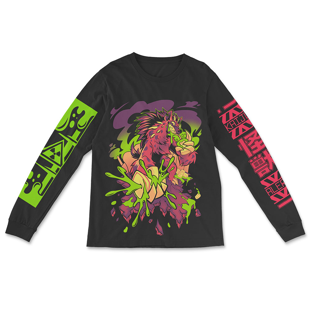 Toxic Kaiju Long Sleeve - Black – HyenaAgenda