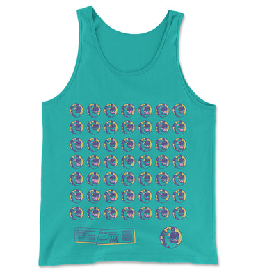 Animation Tank Top - Teal