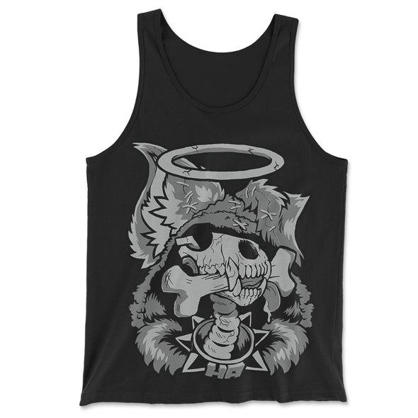 Dog Bone Tank Top - Black