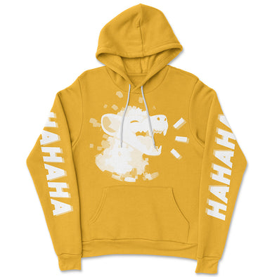 HAHA Pullover Hoodie - Gold