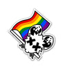 Rainbow Play Dead Sticker