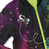 Space All Over Zip Hoodie - Andromeda