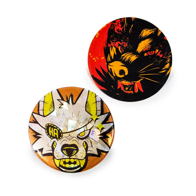 Wolf Pack Pin Button Pack