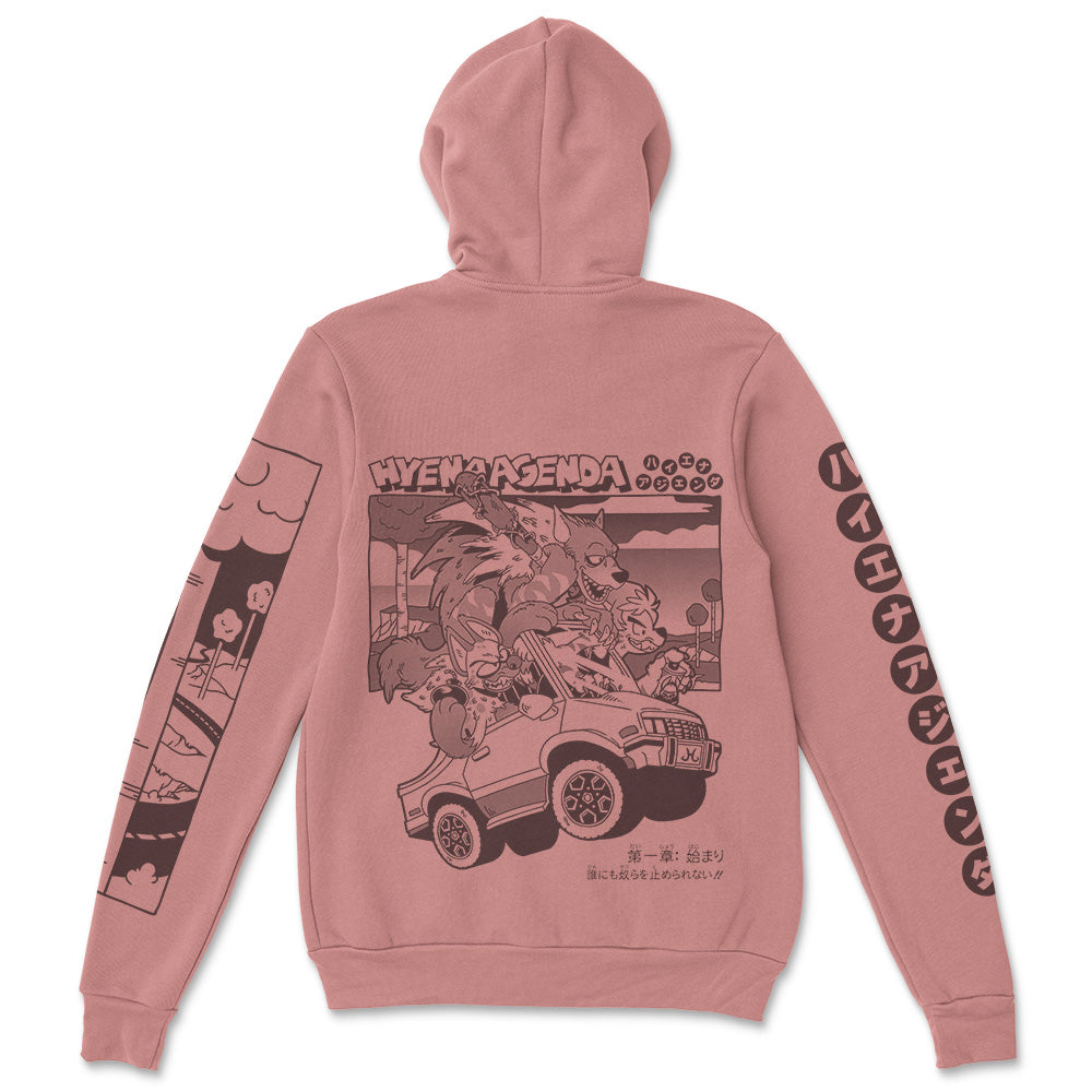 Road Trip Zip Hoodie - Dusty Rose – HyenaAgenda